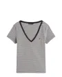 Tee-Shirt Femme Slim Essential Rib V