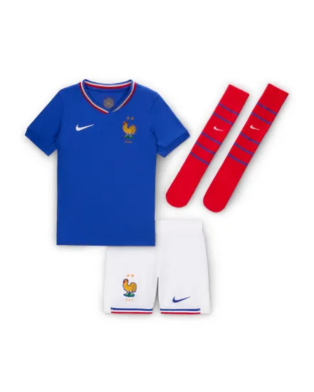 Ensemble de football Jeune enfant FFF LK NK DF STAD KIT HM Bleu