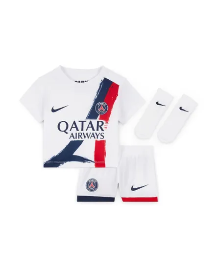 Ensemble de football Bébé PSG INF NK DF KIT STAD CRRAGAW Blanc