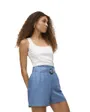 Short Femme Vmfleur Hw Paperbag Belt Tencel