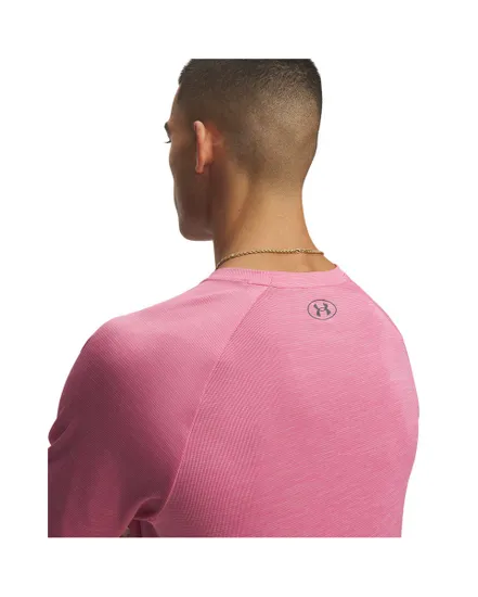 T-shirt Homme UA TECH TEXTURED SS Rose