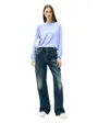 Pull col rond Femme ESSENTIAL CREW SWEATER EXT Bleu Iris