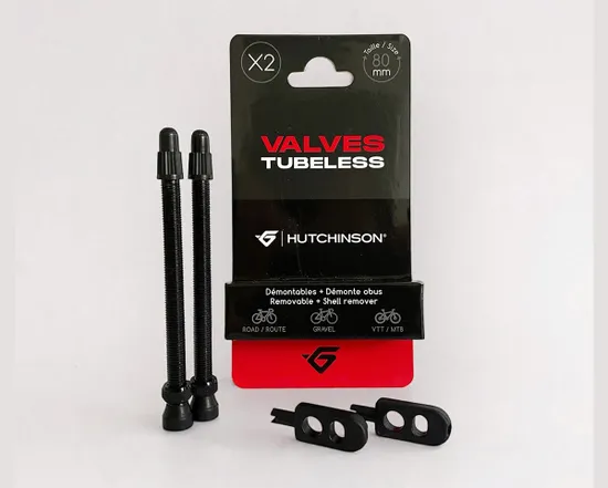 Kit de 2 valves Tubeless 80 mm
