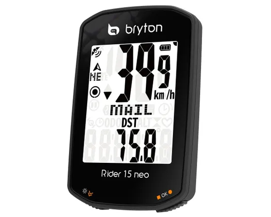 Compteur GPS de vélo RIDER 15 NEO C (AVEC CAPTEURS) Noir