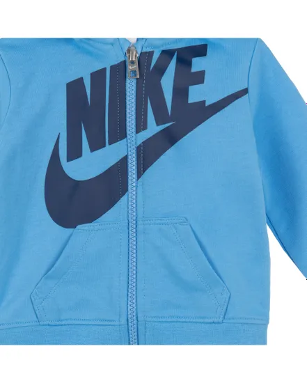 Ensemble de survetement + body Bébé NKB JDI TOSS 3PC FZ PANT SET Bleu