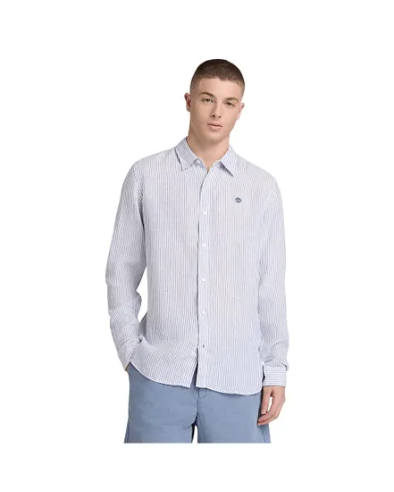 Chemise Homme Mill Brook Regular Fit Linen Striped Shirt