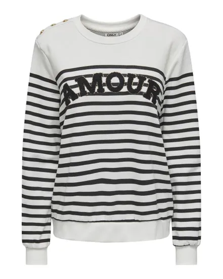 ONLALLIE L/S STRIPE O-NECK CS SWT