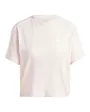 T-shirt Femme W 3S CR TOP Rose