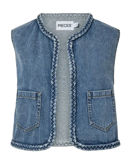 Gilet Jean Femme Cropped PCBELL