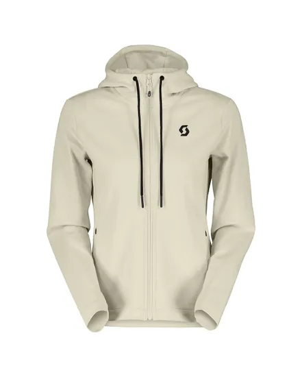 Sweat à capuche Femme TECH ZIP HOODY Écru