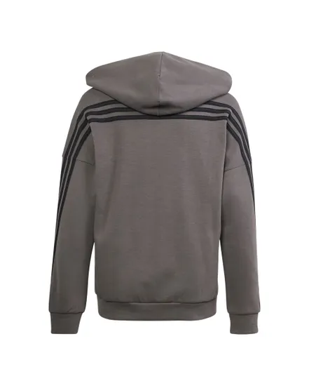 Sweat zip  à capuche Enfant U FI 3S FZ HD Marron