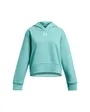 Sweat à capuche ML Enfant UA RIVAL FLEECE CROP HOODIE Vert