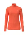 Haut manche longue Femme TECH 1/2 ZIP - TWIST Orange