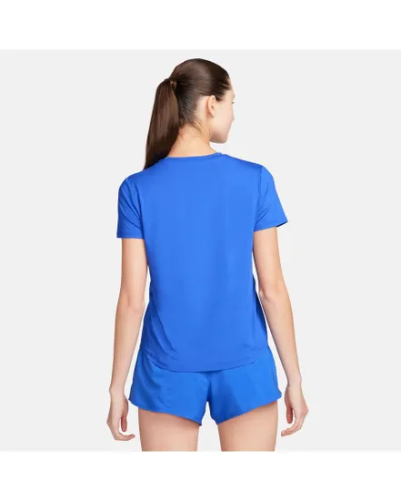 T-shirt Femme W NK ONE SWSH HBR DF SS TOP Bleu