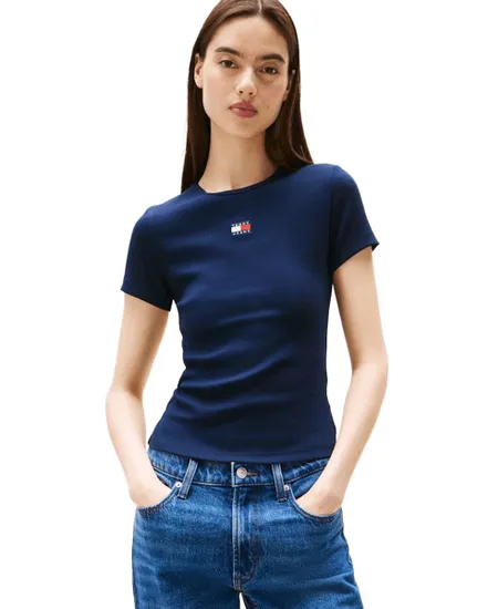 T-Shirt Femme TJW Slim Badge Rib Tee