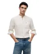 Chemise Homme Pin Stripe Linen Mao