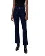 Jean Femme SECRET BOOT CUT WITH FRONT POCKET DETAIL Bleu Foncé