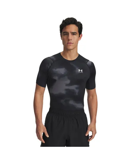 T-shirt Homme UA HG ARMOUR PRINTED SS Noir