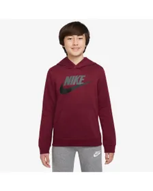 Sweatshirt à capuche manches longues Enfant plus âgé B NSW CLUB + HBR PO Rouge