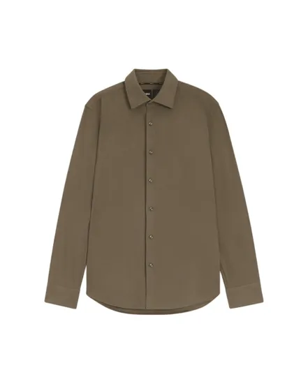 Chemise Homme P-JOE KENT-C1-222 Brun Clair