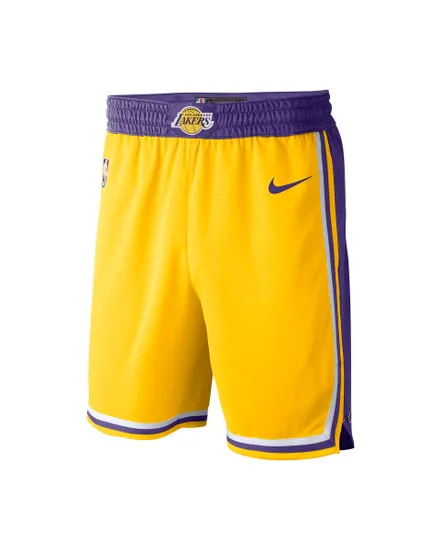 Short de basketball Homme LOS ANGELES LAKERS ICON EDITION Jaune