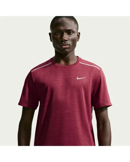 T-shirt Homme M NK DF UV MILER SS Bordeaux