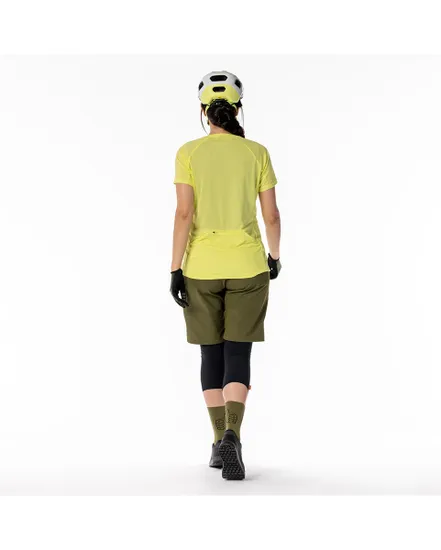 Maillot manches courtes Femme TRAIL FLOW PRO Jaune