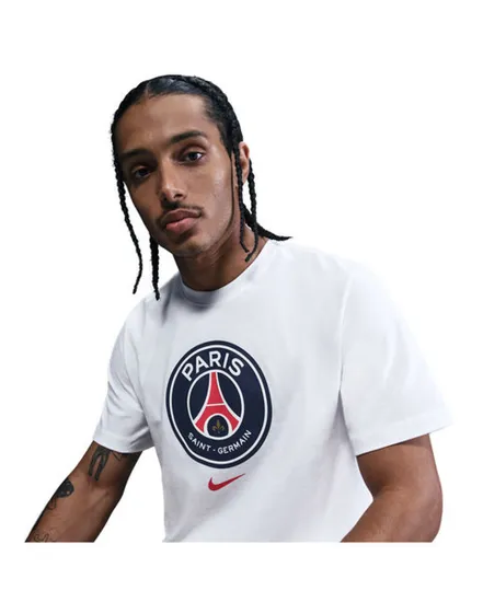 T-shirt de football Homme PSG M NK CREST TEE Blanc