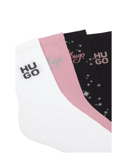 Lot de 4 paires de chaussettes Femme 4P QS GIFT SET CC W Multicolore