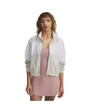 Veste zip Femme UA RIVAL WOVEN JACKET Blanc