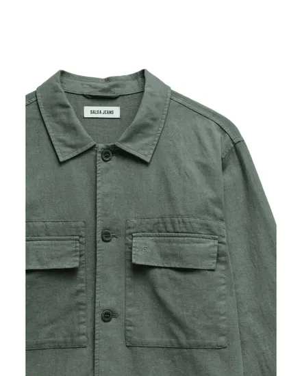 Chemise Overshirt Homme Lin Coton Lavé