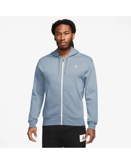 Sweat zip à capuche Homme M J ESS FLC FZ HOODIE Bleu