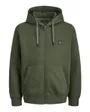 Sweat à capuche manches longues Homme JPRBLURONALDO SWEAT ZIP HOOD PRAU25 Vert