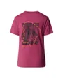 T-shirt Femme W FOUNDATION SS HALF DOME CA GRPHIC Bordeaux