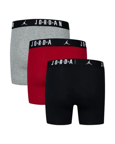 Lot boxers Enfant plus âgé JHB FLIGHT COTTON CORE 3PK BB Rouge