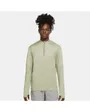 Haut col zip Homme M NK DF ELMNT TOP HZ Vert