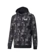 Sweatshirt à capuche manches longues Homme FD PP AOP HDY FL Gris