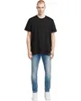 Jean Homme REVEND SKINNY Bleu Moyen Medium Indigo Aged