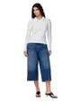 Jeans Femme Girlfriend Cropped