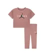 Ensemble tee-shirt et legging Bébé fille JDG SUSTAINABLE LEGGING SET Rose