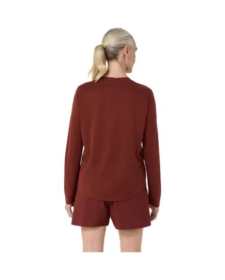 T-shirt manches longues Femme ASICS CORE LS TOP Bordeaux