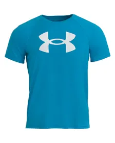 T-SHIRT GARÇON UA TECH BIG LOGO SS Bleu