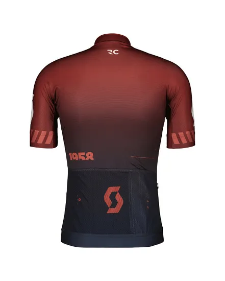 Maillot manches courtes Homme RC PRO Rouge Grenat/Bleu foncé