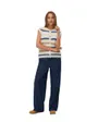 Gilet Femme Vmkira Sl O Neck Stripe