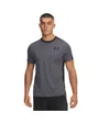 T-shirt Homme UA HG WORDMARK SS Gris