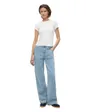 T-Shirt Manches Courtes Femme TJW Slim Lettuce Edge Rib SS