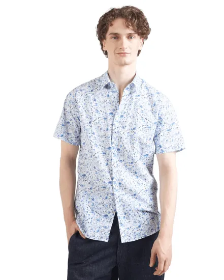 Chemise Homme JPRBLASUMMER LINEN BLEND PRINT S/S