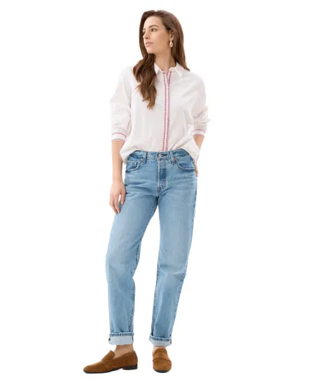 Chemise Femme PCROUX LS WVN SHIRT FC