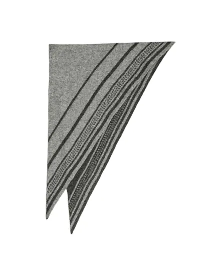 Écharpe Femme VICALLIS JACQUARD KNIT SCARF/EF Gris Foncé