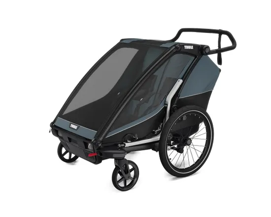 Remorque pour enfant 2 places CHARIOT CAB Gris